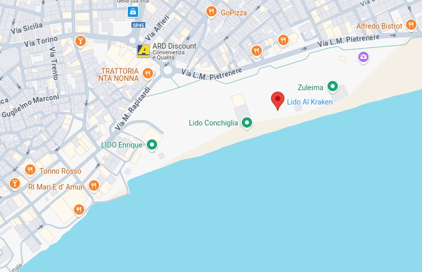 Lido al Kraken on Google Map